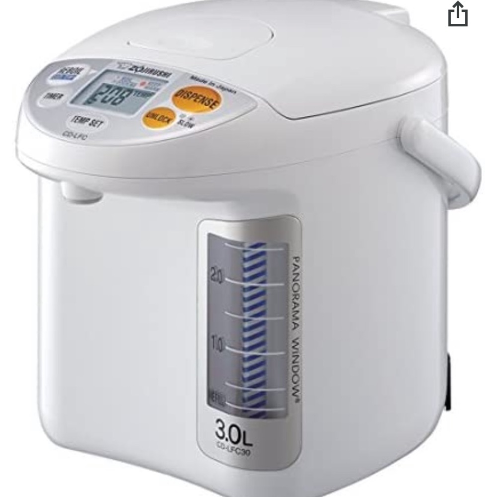 Zojirushi CD-LFC30 Panorama Window Micom Water Boiler and Warmer, 101 oz/3.0 L